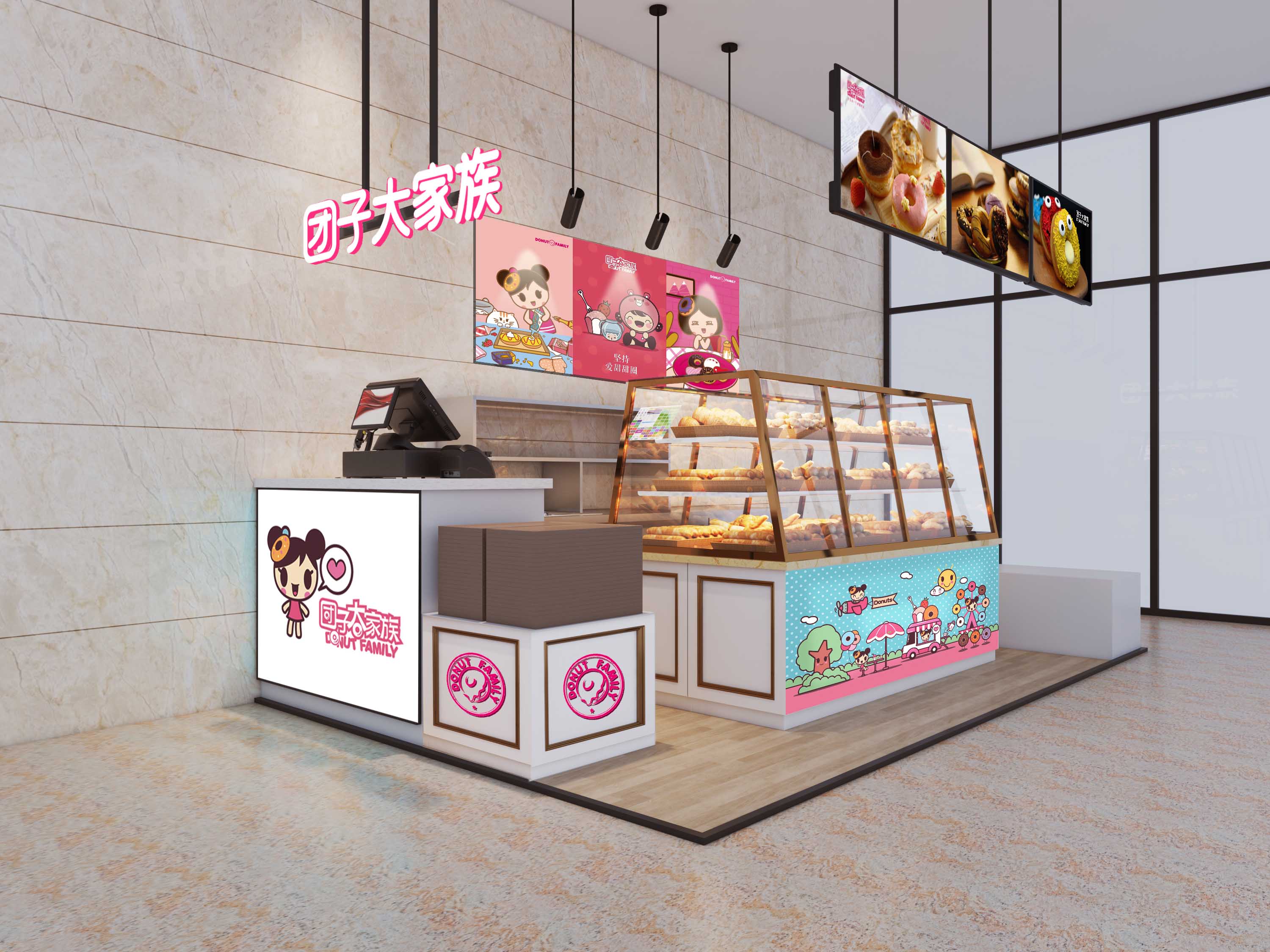團子大家族甜甜圈加盟店需要多大面積？(圖1)